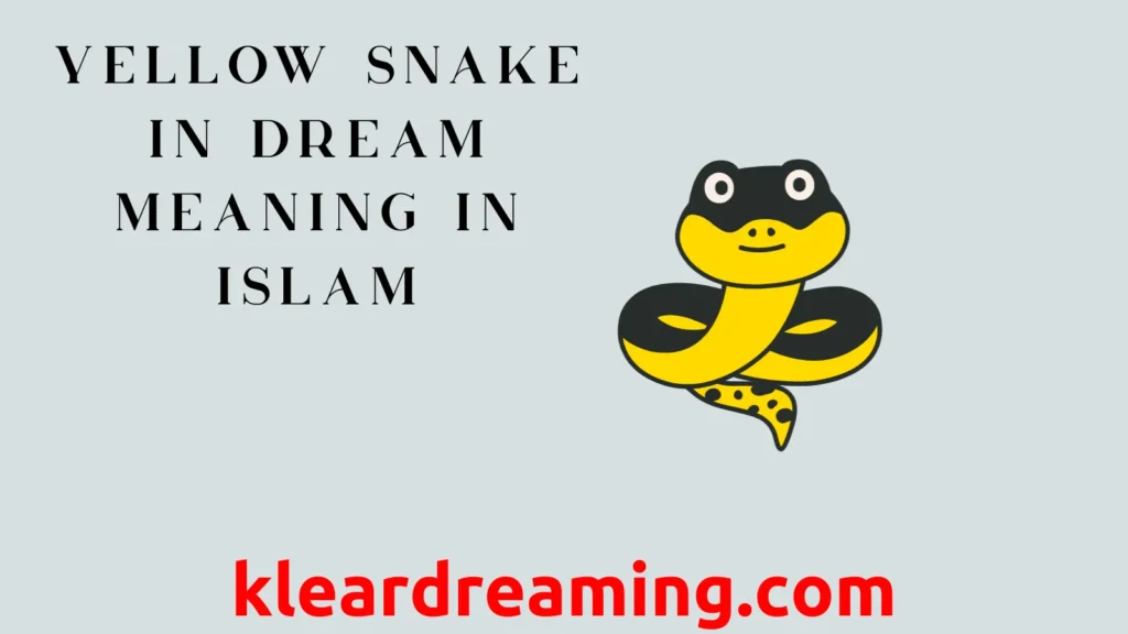 Yellow Snake in Dream Meaning in Islam
