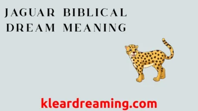 Jaguar Biblical Dream Meaning
