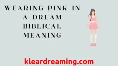 Wearing Pink in a Dream Biblical meaning