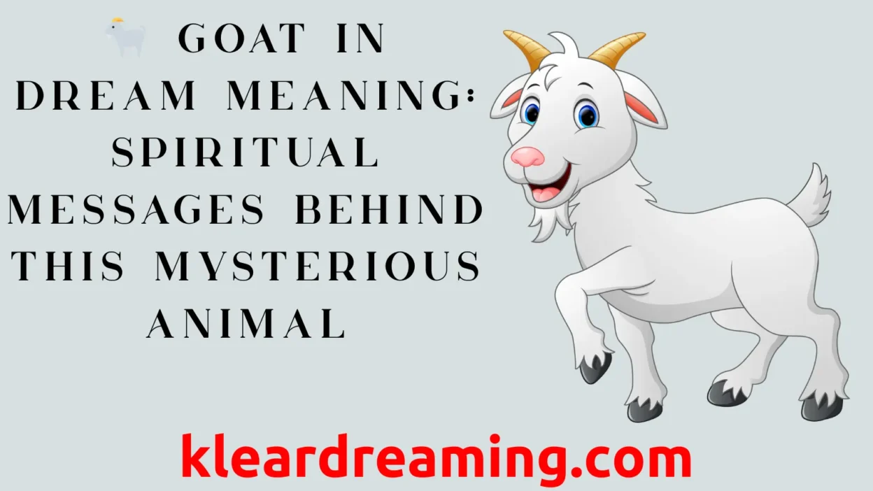 Goat in Dream Meaning