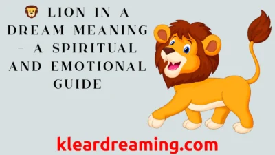 Lion in a Dream Meaning