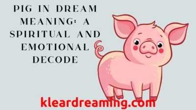 Pig in Dream Meaning