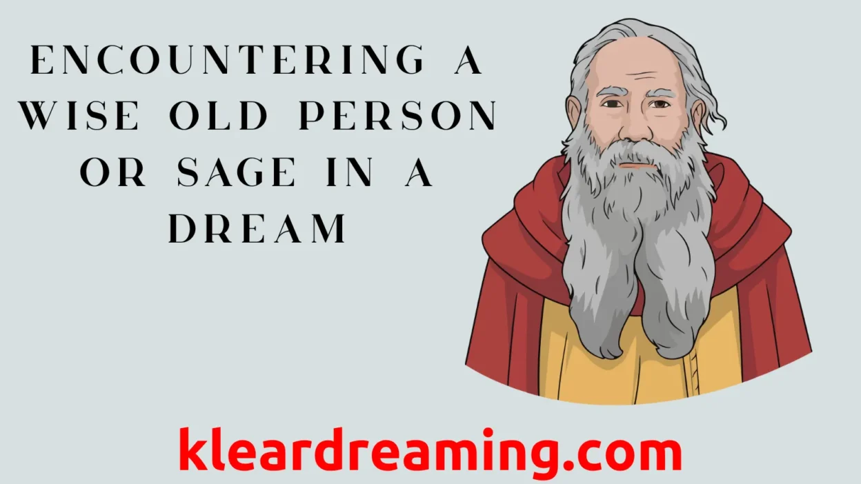 Encountering a Wise Old Person or Sage in a Dream