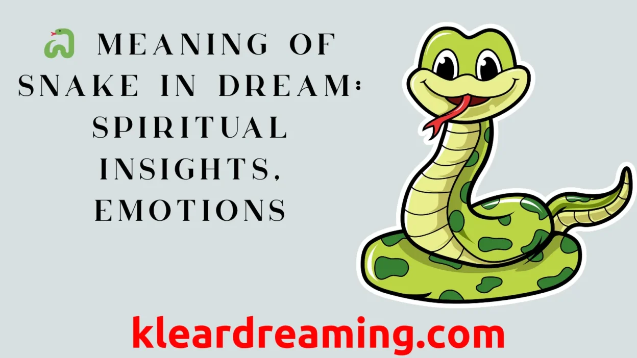 Meaning of Snake in Dream