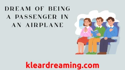 Dream of Being a Passenger in an Airplane