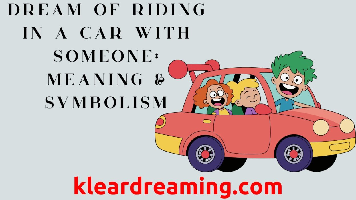 Dream of Riding in a Car with Someone
