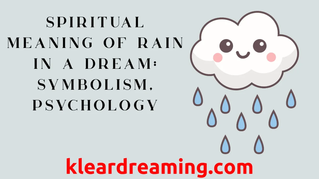 Spiritual Meaning of Rain in a Dream
