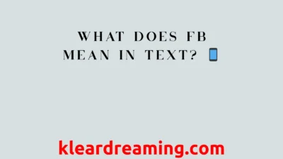 What Does FB Mean in Text