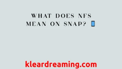 What Does NFS Mean on Snap
