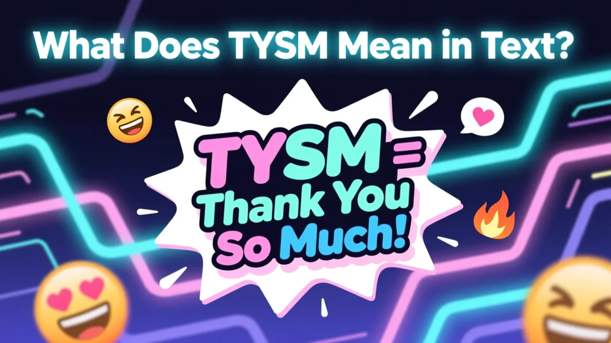 What Does TYSM Mean in Text
