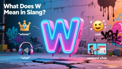 What Does W Mean in Slang