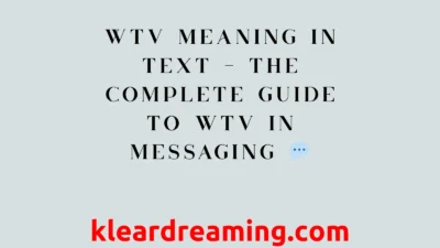 WTV Meaning in Text