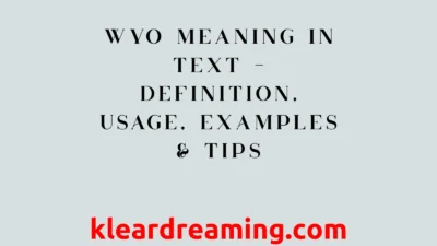 WYO Meaning in Text