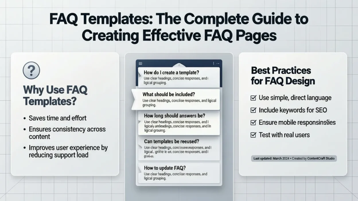 FAQ Templates: The Complete Guide