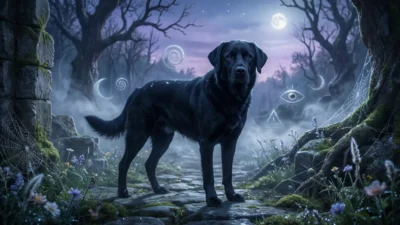 Spiritual Meaning of Seeing a Black Dog in a Dream